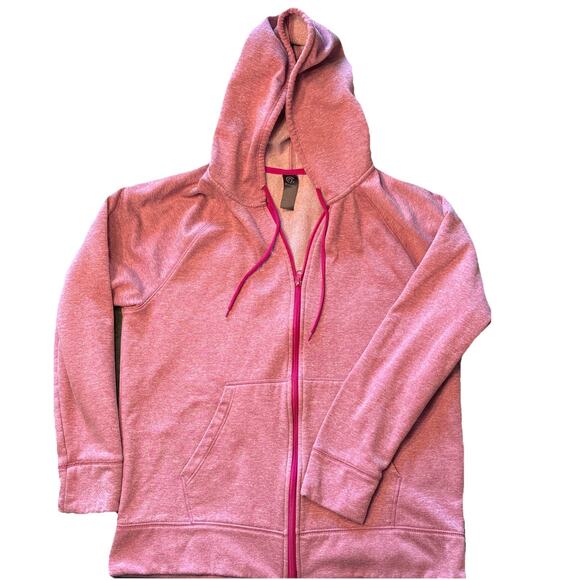 Champion Full Zip Pink Hooded Knit Women’s XXL Hoodie Jacket - Picture 1 of 7